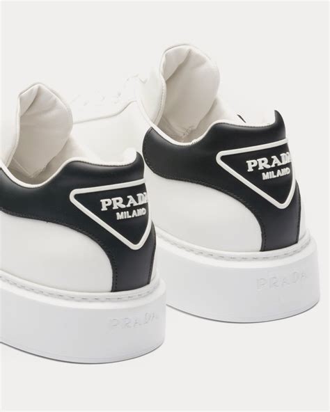 prada macro leather sneakers|White Macro Leather Sneakers .